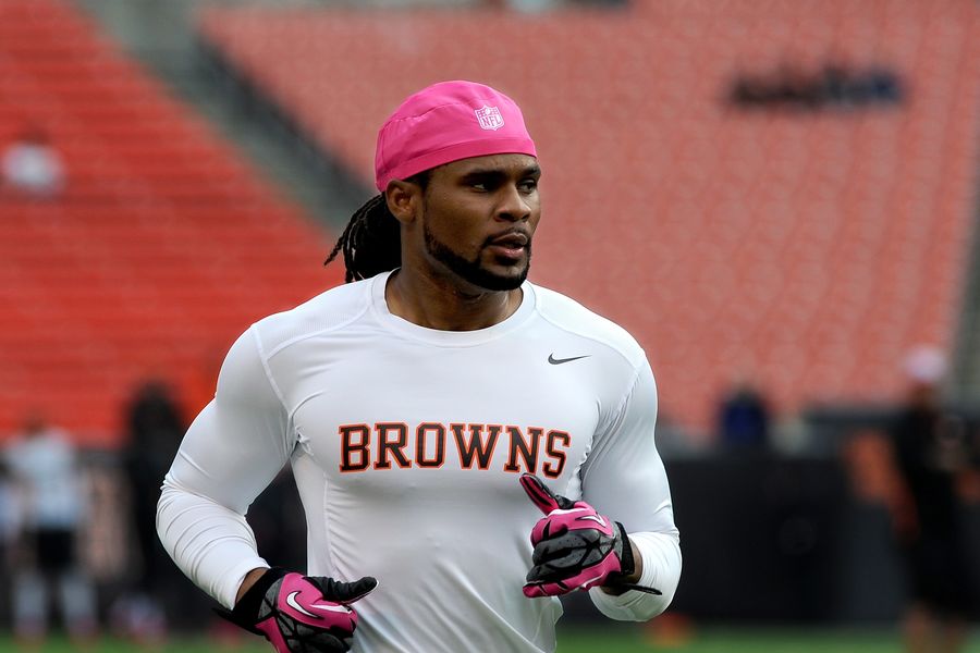 Kent State alumnus Josh Cribbs was signed as an undrafted free agent by the Cleveland Browns in 2005 where he played for eight seasons, making the Pro Bowl in 2007, 2009 and 2012. (Photo credit: Nick Cammett)