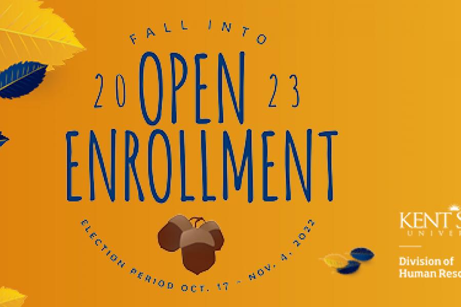 Text graphic that reads: 2023 Open Enrollment - Oct. 17 to Nov. 4, 2022