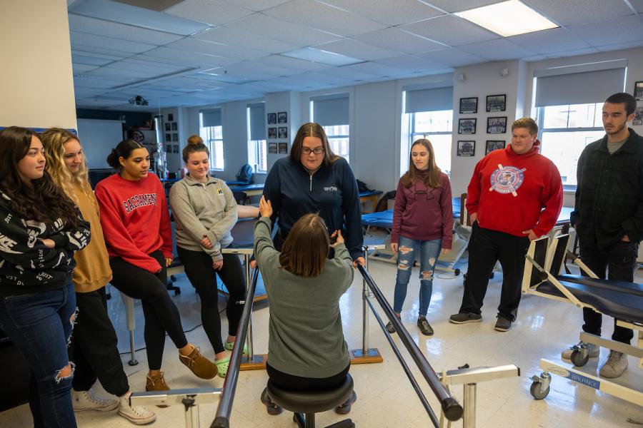 Occupational Therapy students learn to help injured people resume daily activities. 