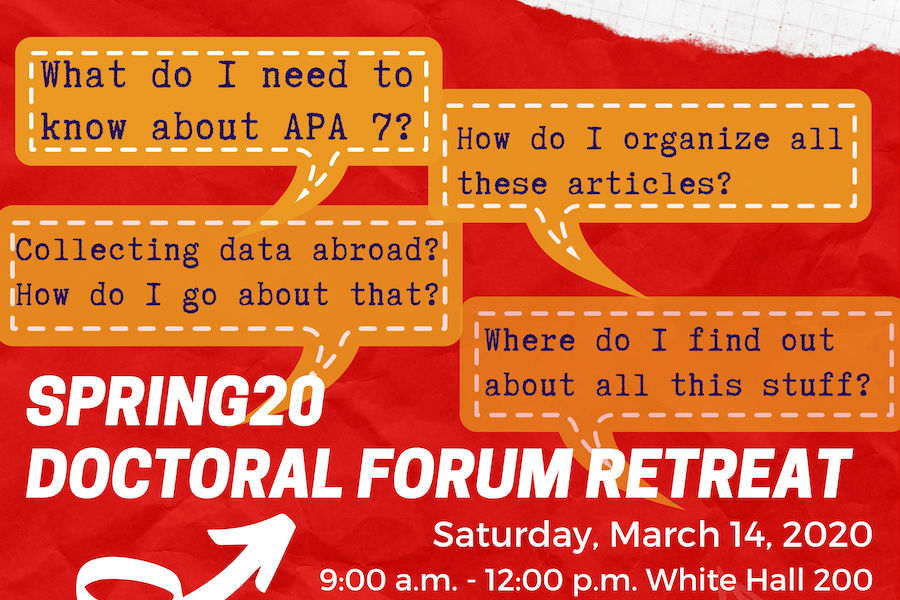 Picture of Spring20 Doctoral Forum Retreat Poster
