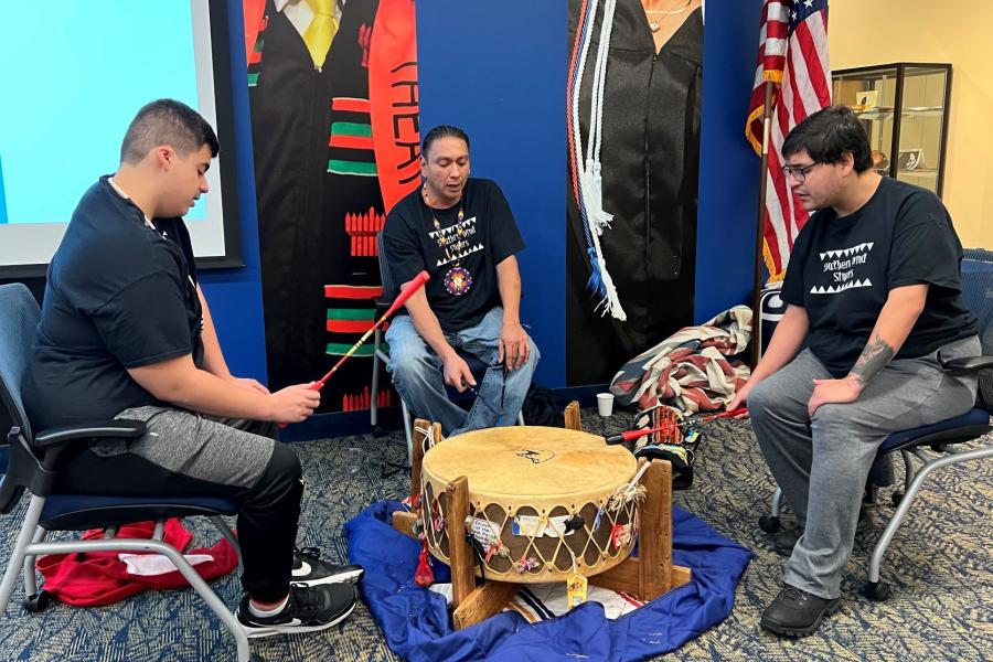 Drummers celebrate Native American Heritage Month