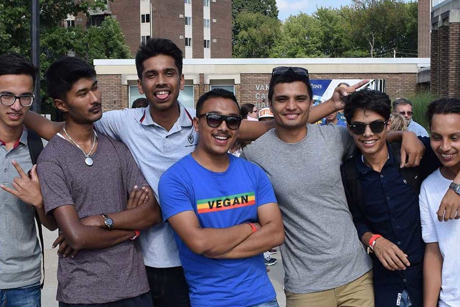 Seven Nepali Friends and Students at Kent State