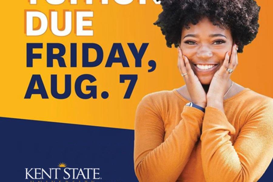 Fall semester tuition is due on Friday, Aug. 7.