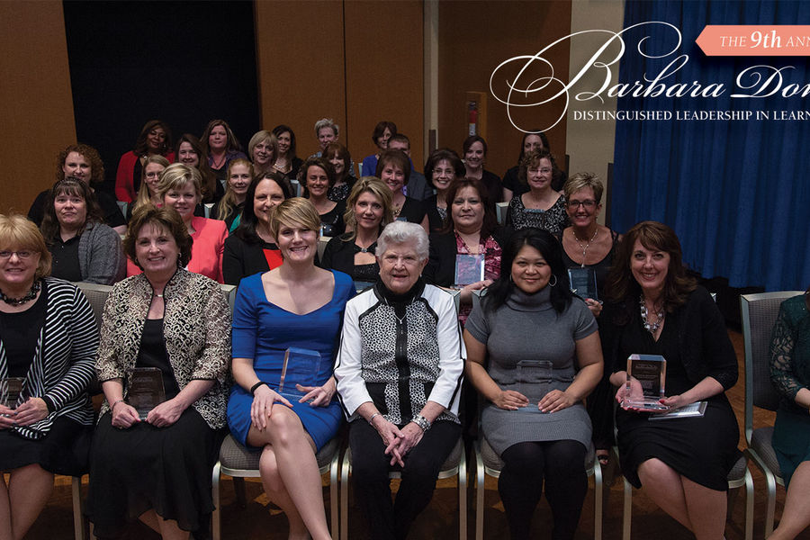 Recipients of the 2015 Barbara Donaho Distinguished Leadership in Learning Award