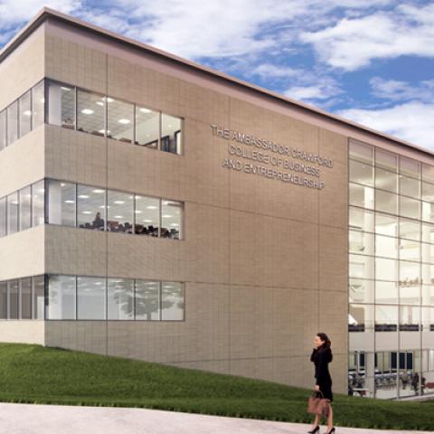 Photo of new building rendering