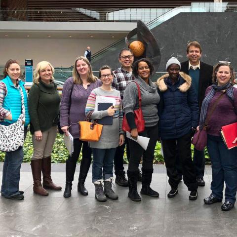 Kent State graduate students at the Cleveland Museum of Art