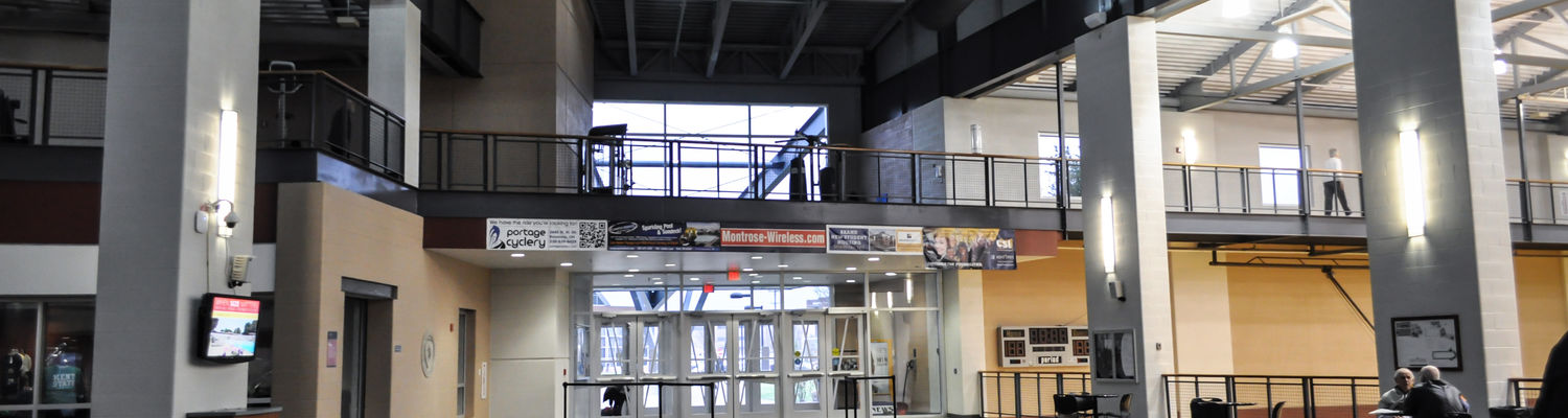 Kent State Student Recreation and Wellness Center main lobby