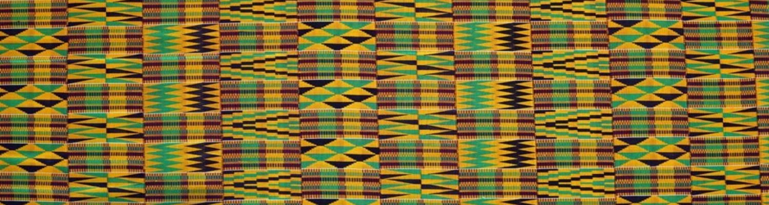 Ghanaian Kente fabric design 