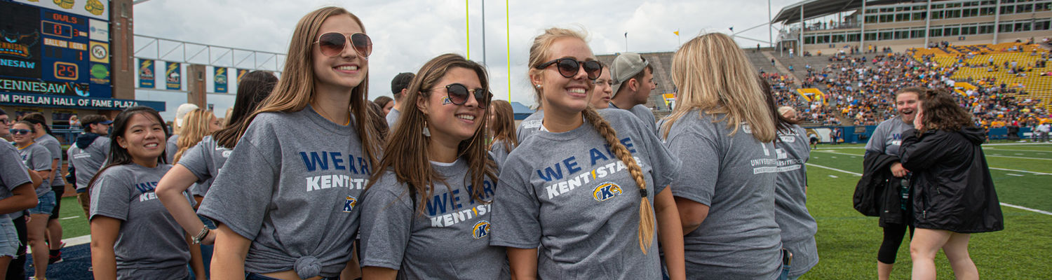 Kent State University Students attending Homecoming