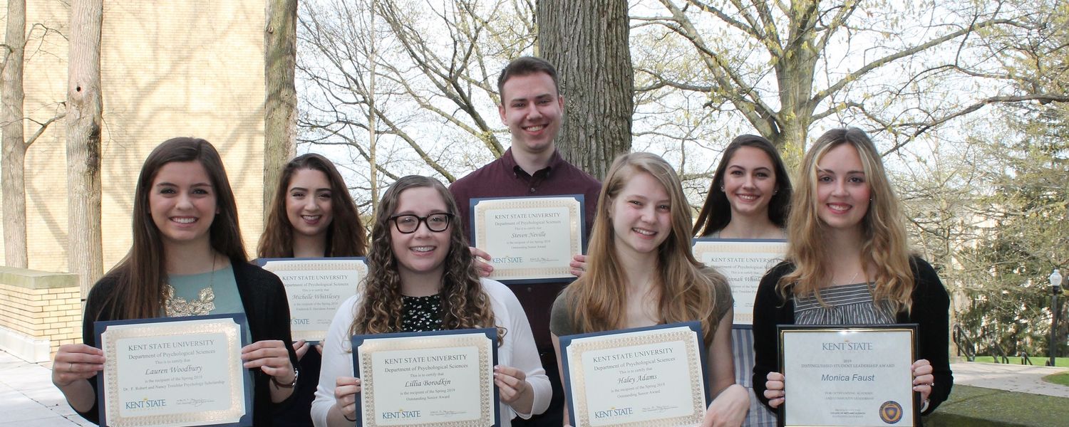 Congratulations to the Department of Psychological Sciences Undergraduate Award Winners!