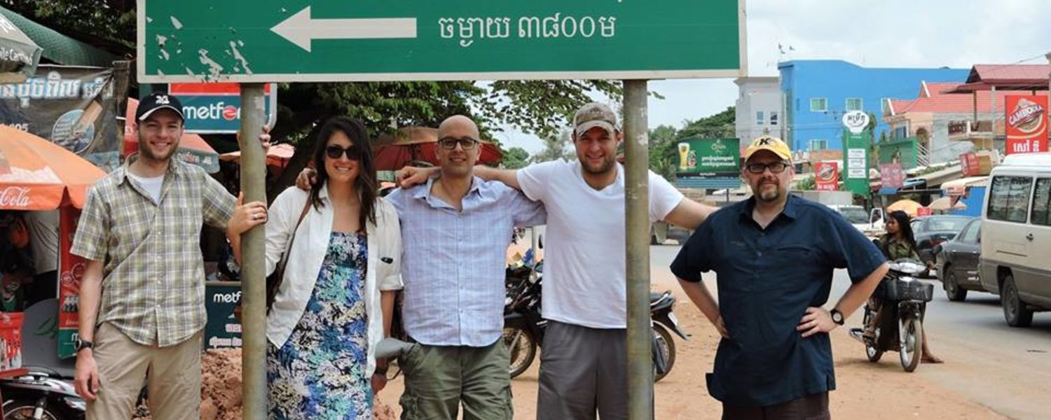 An image of individuals on the Social Geography of Cambodia research trip