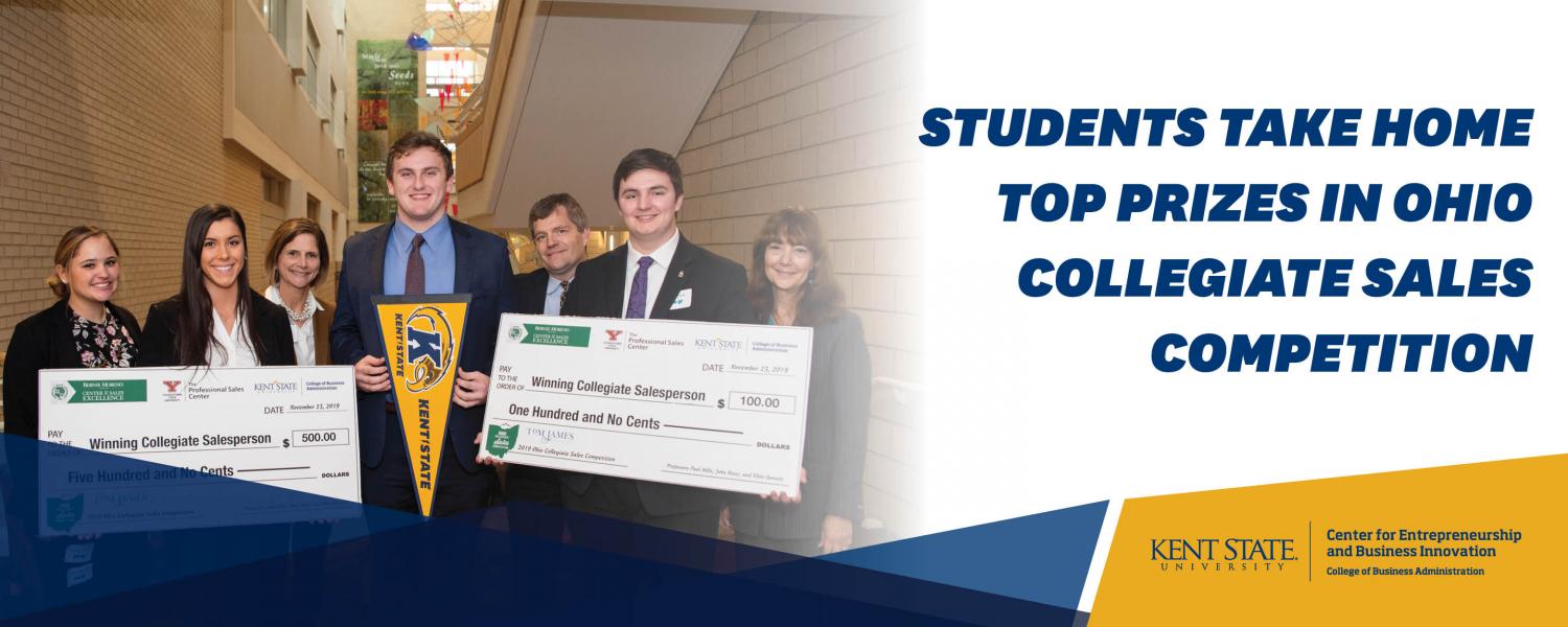 students take home top prizes in Ohio collegiate sales competition
