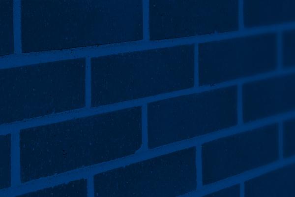 Photo of blue brick wall
