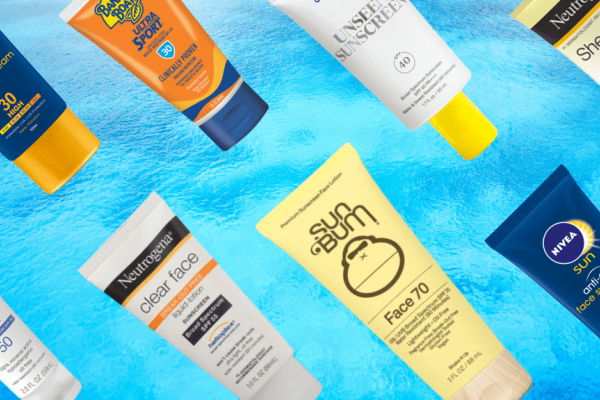 Different brands of sunscreens